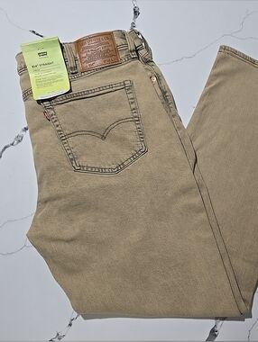Levi's 514 Straight Fit Men's Jeans Vintage Parchment Brown Men's Size 38x32 NWT